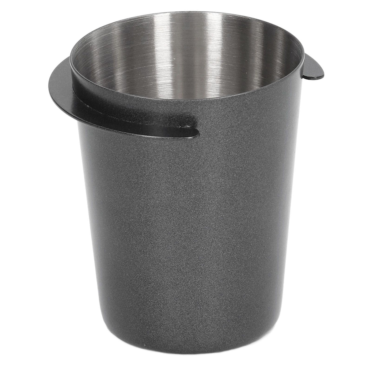 58mm Dosing Cup Stainless Steel Compatibility Polishing Coffee Dosing Cup Powder Feeder for Coffee Black