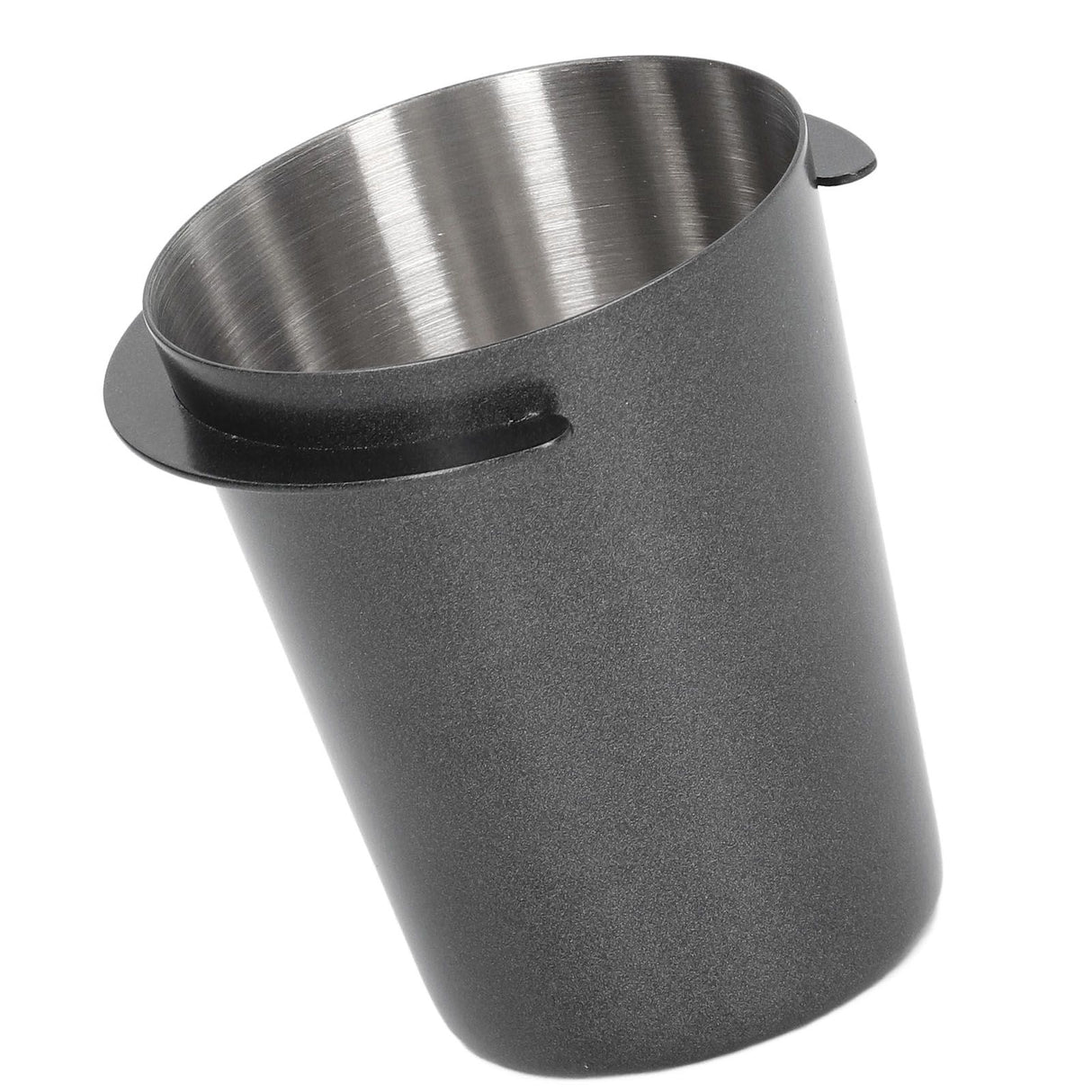 58mm Dosing Cup Stainless Steel Compatibility Polishing Coffee Dosing Cup Powder Feeder for Coffee Black
