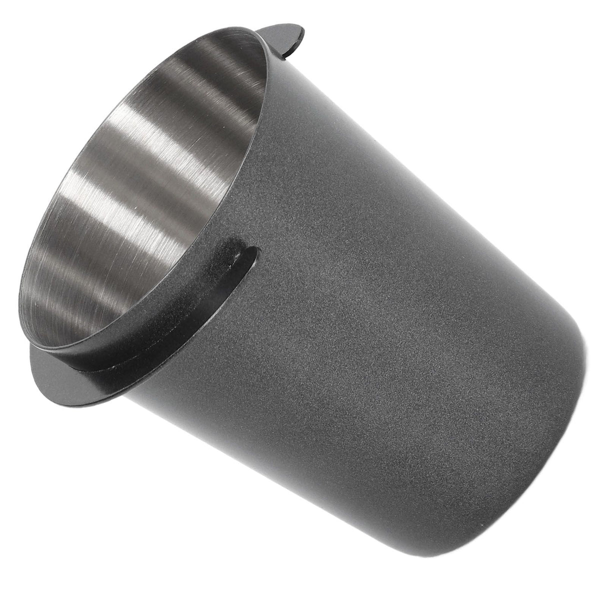 58mm Dosing Cup Stainless Steel Compatibility Polishing Coffee Dosing Cup Powder Feeder for Coffee Black