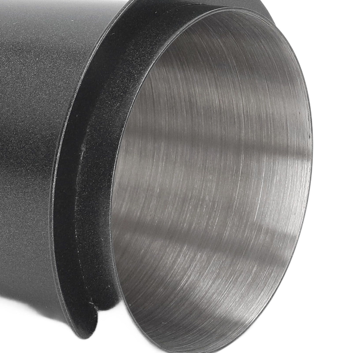 58mm Dosing Cup Stainless Steel Compatibility Polishing Coffee Dosing Cup Powder Feeder for Coffee Black
