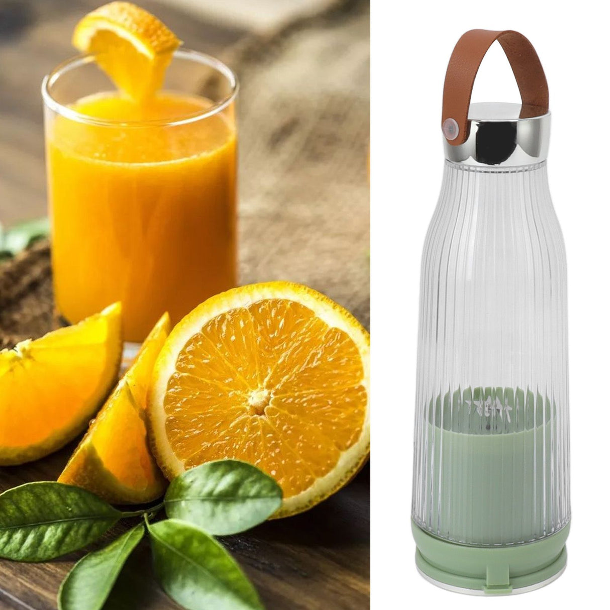 Portable Blender 380ml Stainless Steel Blade Detachable USB Charge 1300mAh Travel Blender for Kitchen Office Outdoor