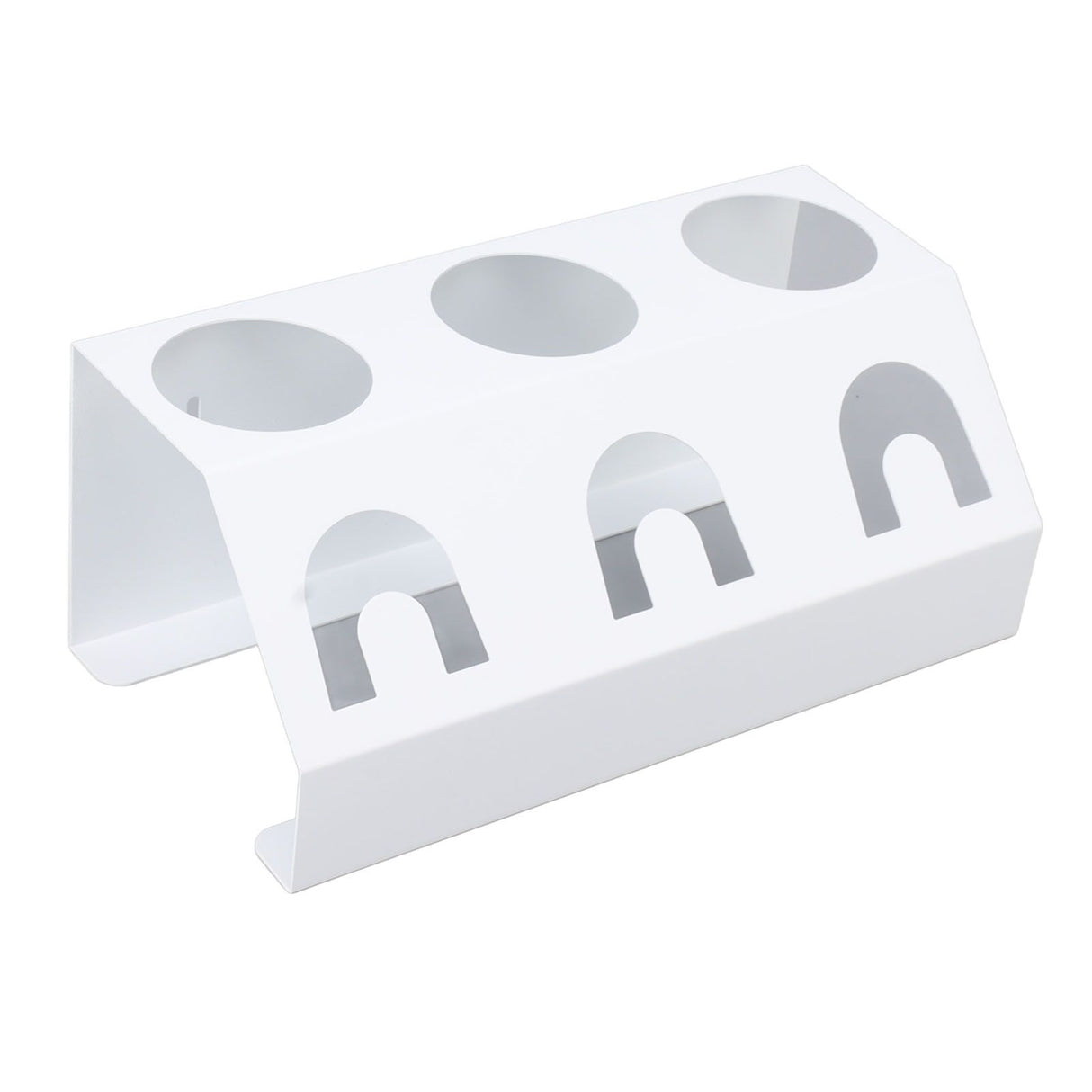 Soda Bottle Holder 3 Holes Soda Bottle Draining Stand Soda Accessories With Silicone Pad White