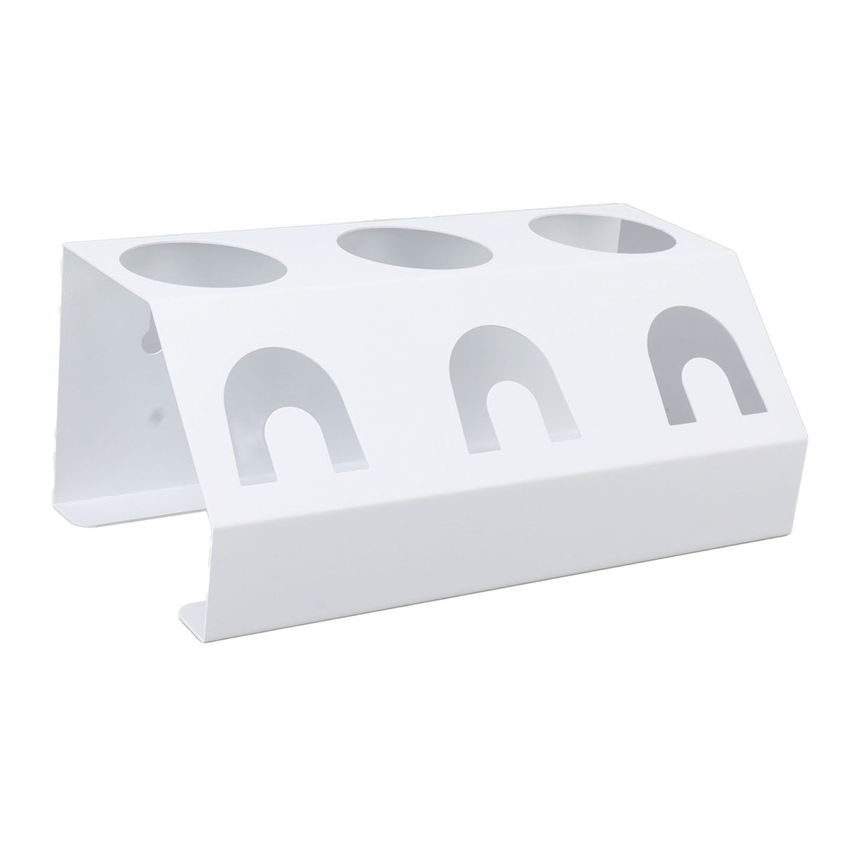 Soda Bottle Holder 3 Holes Soda Bottle Draining Stand Soda Accessories With Silicone Pad White