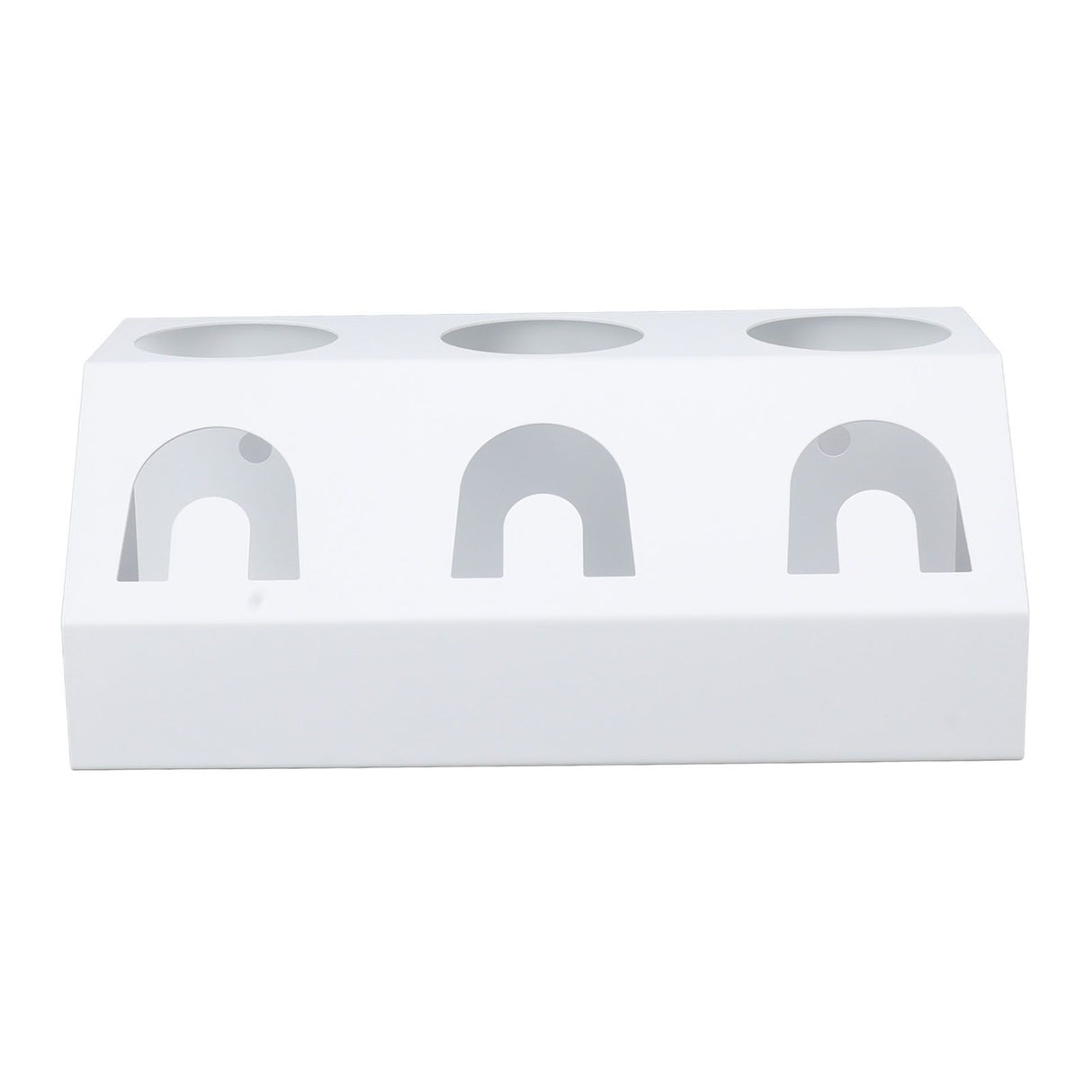Soda Bottle Holder 3 Holes Soda Bottle Draining Stand Soda Accessories With Silicone Pad White