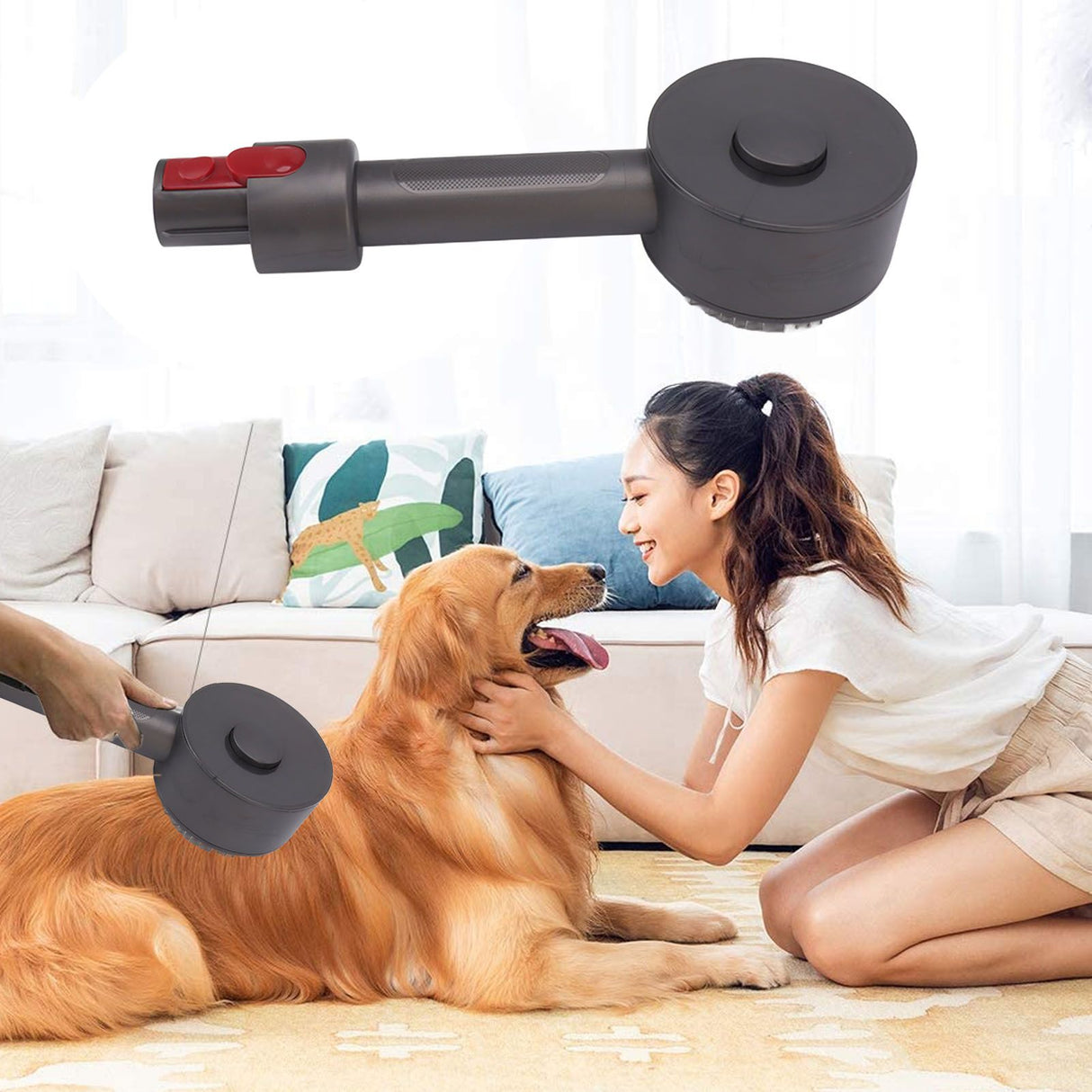 Vacuum Dog Pet Hair Brush Attachment Pet Grooming Tools Hair Removal for Dogs Cats for V6 V7 V8 V10 V11 V15