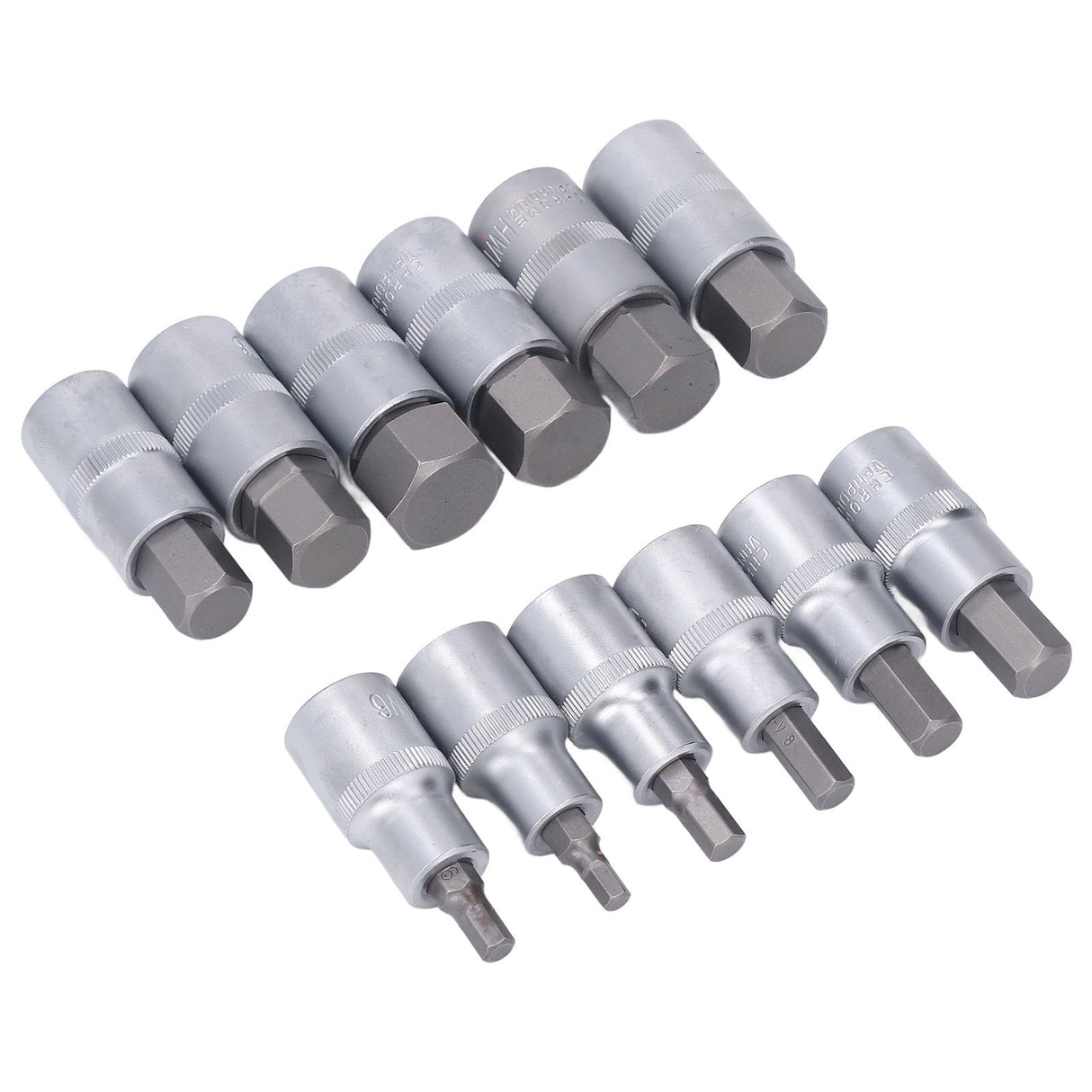 12PCS Drive Socket Set Steel High Hardness Wear Resistant 1/2in Drive Master Impact Socket Set for Auto Repair
