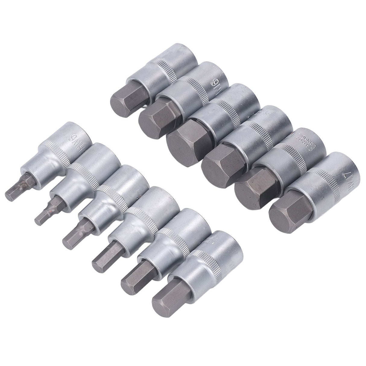 12PCS Drive Socket Set Steel High Hardness Wear Resistant 1/2in Drive Master Impact Socket Set for Auto Repair