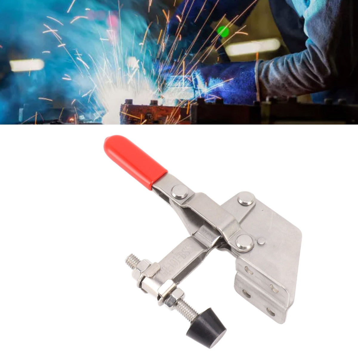 Quick Release Toggle Clamp 304 Stainless Steel 100kg Clamping Force Lever Clamp for Woodworking
