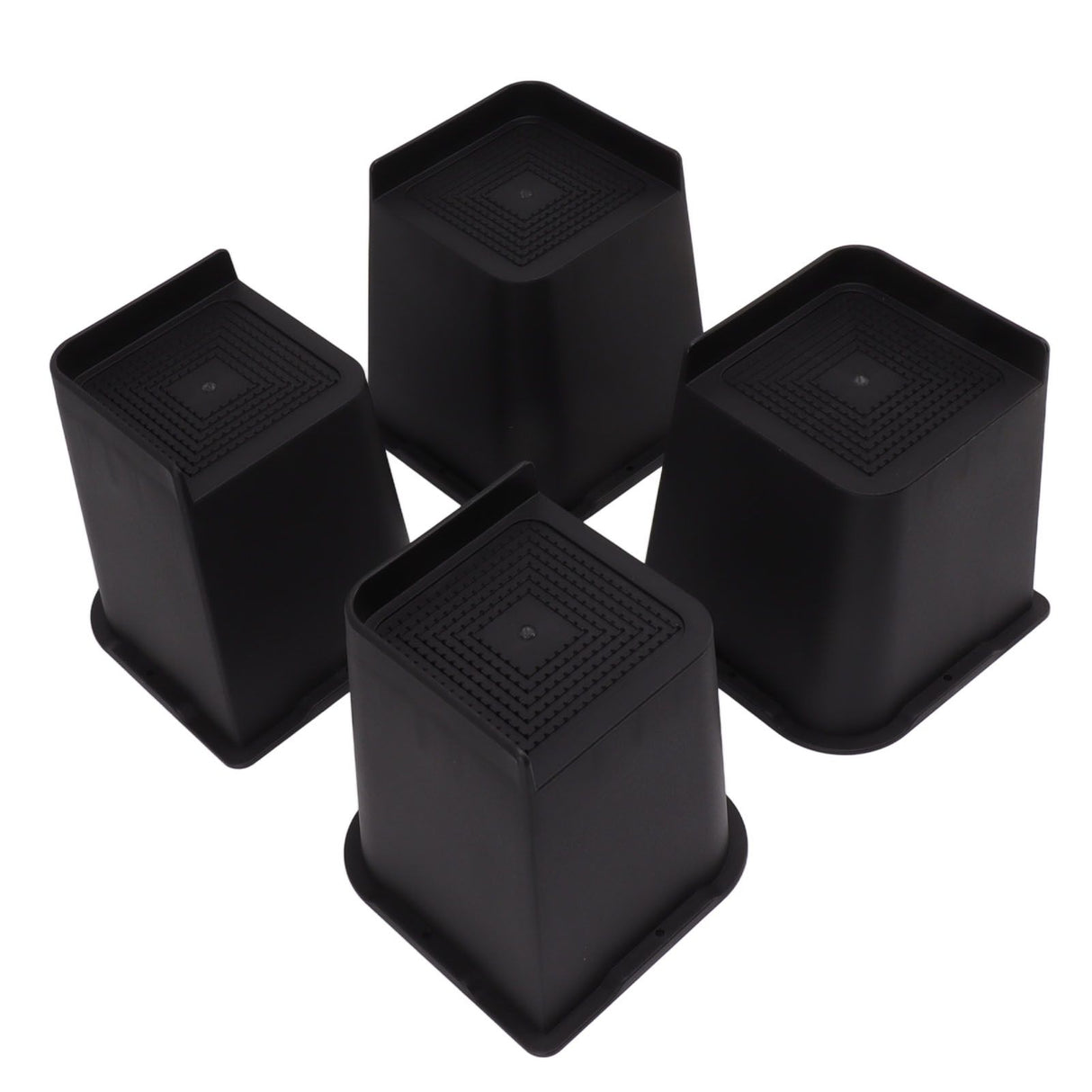 4Pcs Furniture Riser 6in Heavy Duty Slip Proof ABS Bed Rise Lift Block for Chair Sofa