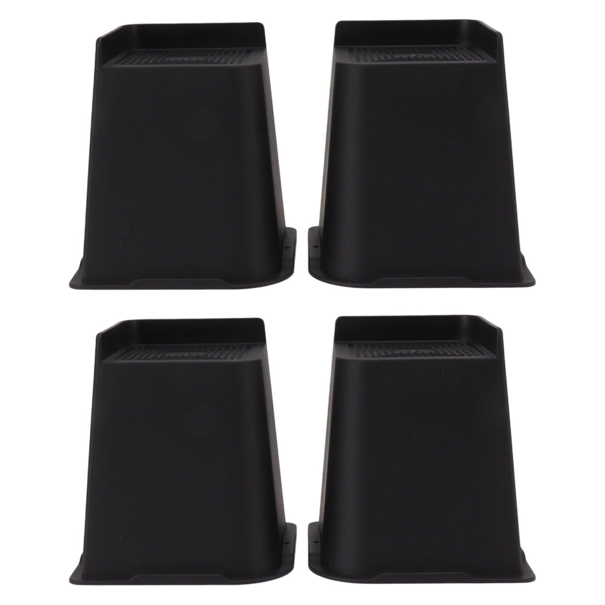 4Pcs Furniture Riser 6in Heavy Duty Slip Proof ABS Bed Rise Lift Block for Chair Sofa