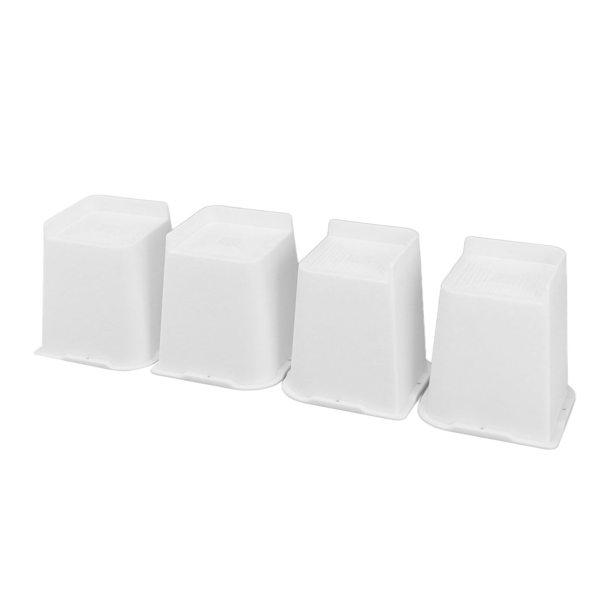 4 Pcs Furniture Risers 6 Inch Raise Trapezoid L Shape Top Anti Slip Bed Sofa Risers Furniture Leg Extender