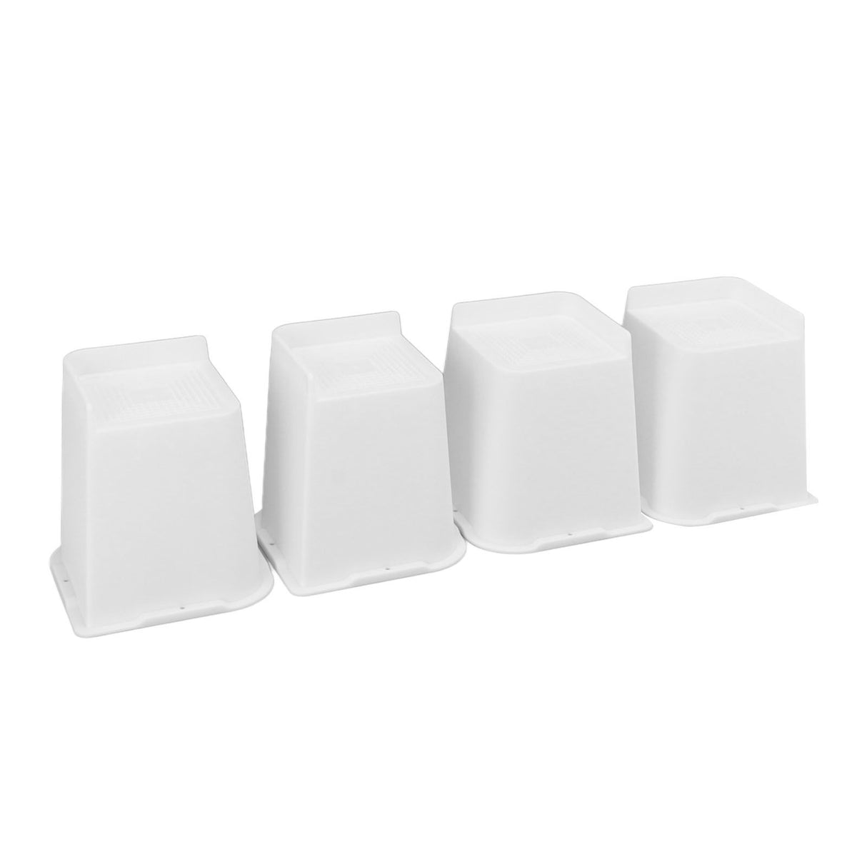 4 Pcs Furniture Risers 6 Inch Raise Trapezoid L Shape Top Anti Slip Bed Sofa Risers Furniture Leg Extender
