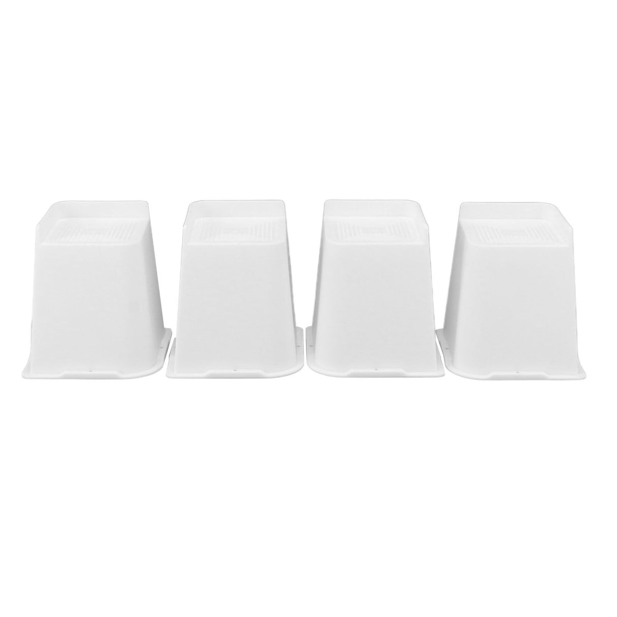 4 Pcs Furniture Risers 6 Inch Raise Trapezoid L Shape Top Anti Slip Bed Sofa Risers Furniture Leg Extender