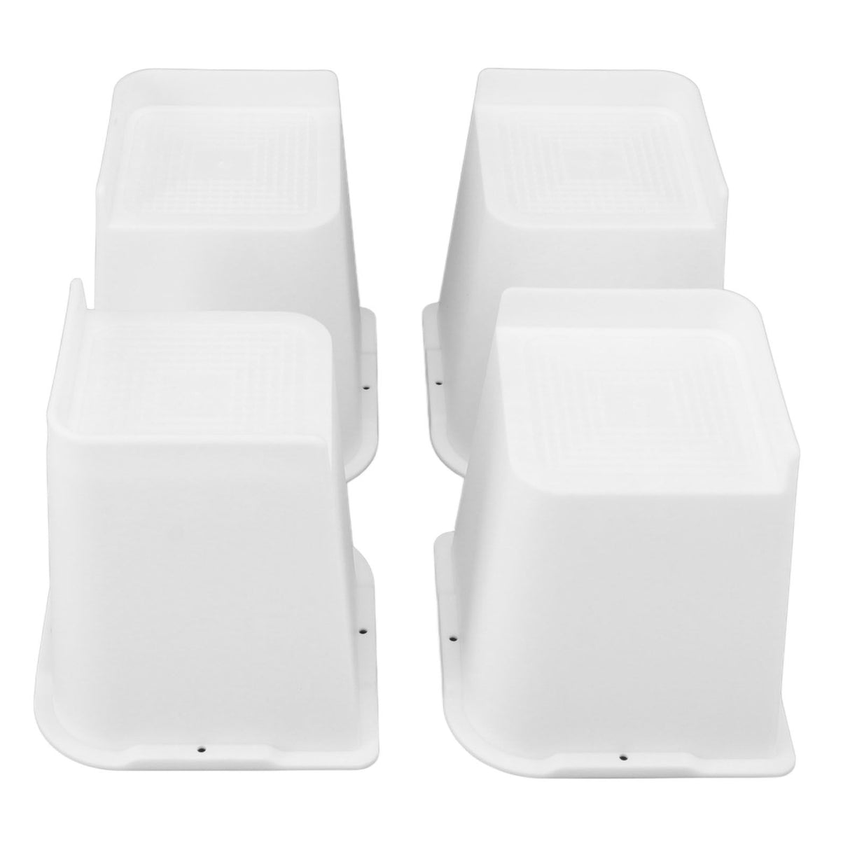 4 Pcs Furniture Risers 6 Inch Raise Trapezoid L Shape Top Anti Slip Bed Sofa Risers Furniture Leg Extender