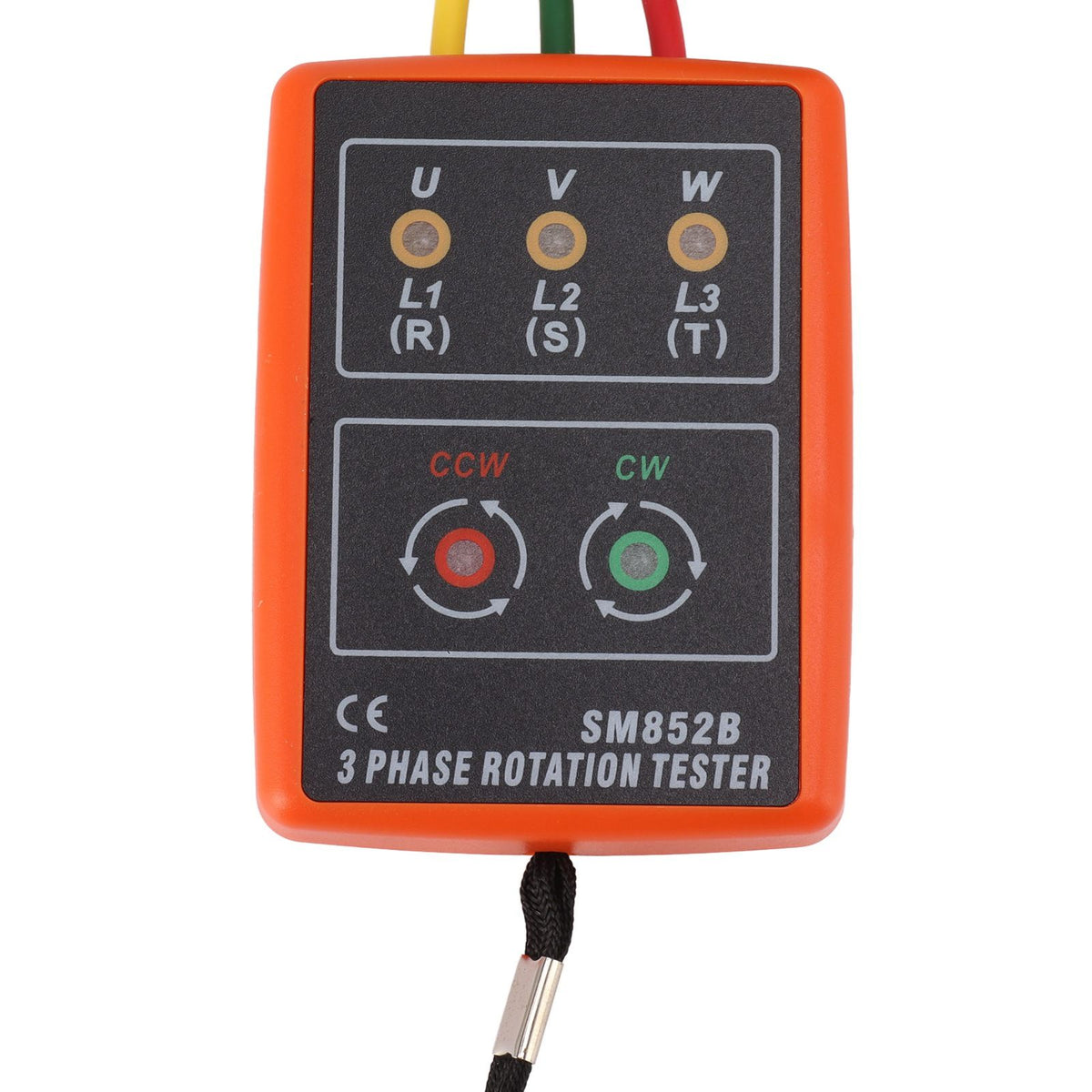 60V‑600V Three Phase Sequence Meter High Efficiency AC Phase Rotation Tester with LED Indicator Detector
