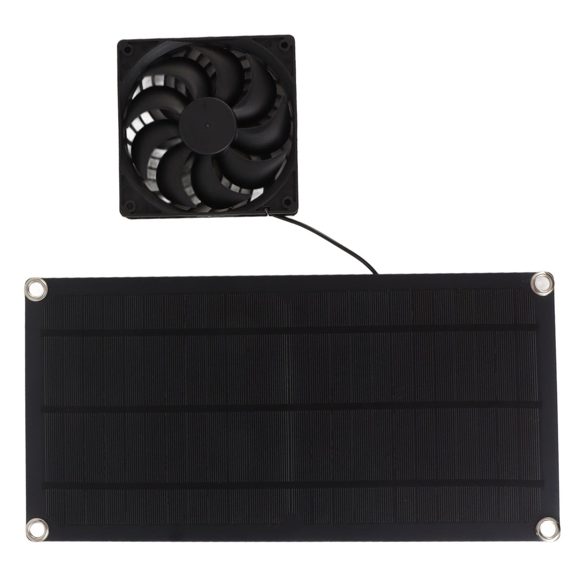Solar Powered Fan Portable Monocrystalline Silicon 10W IP65 Waterproof Exhaust Fan for RV 18V