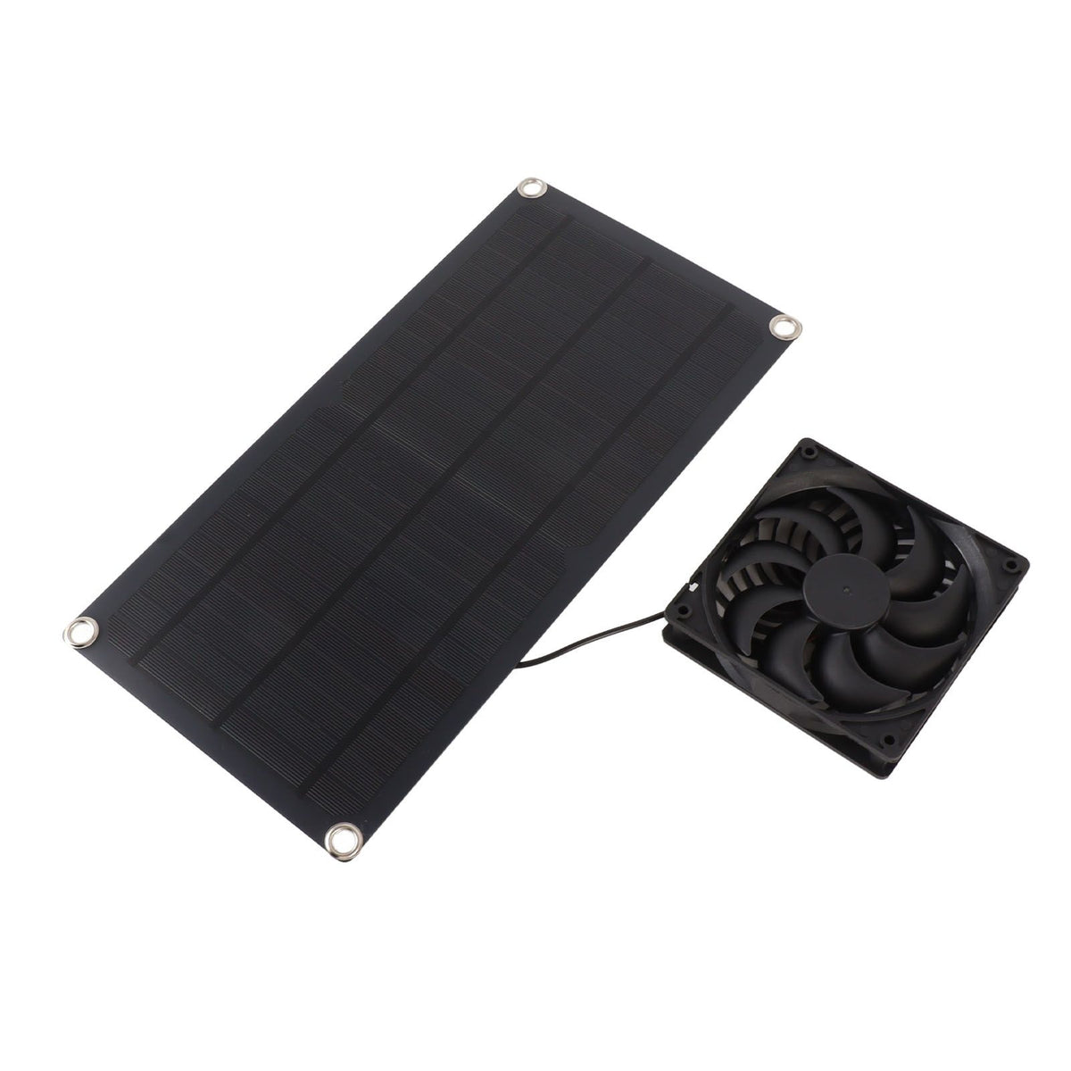 Solar Powered Fan Portable Monocrystalline Silicon 10W IP65 Waterproof Exhaust Fan for RV 18V