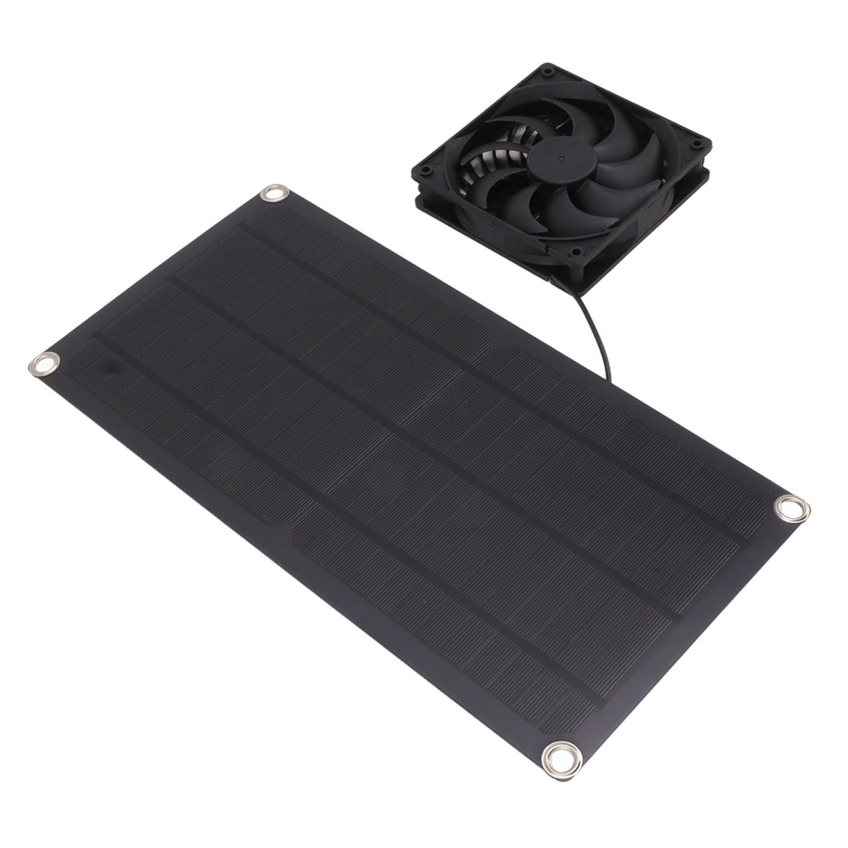 Solar Powered Fan Portable Monocrystalline Silicon 10W IP65 Waterproof Exhaust Fan for RV 18V