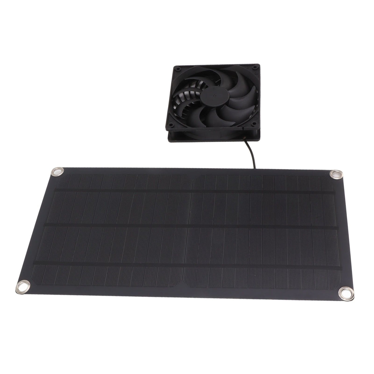 Solar Powered Fan Portable Monocrystalline Silicon 10W IP65 Waterproof Exhaust Fan for RV 18V