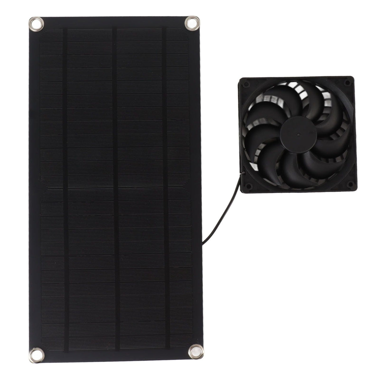 Solar Powered Fan Portable Monocrystalline Silicon 10W IP65 Waterproof Exhaust Fan for RV 18V