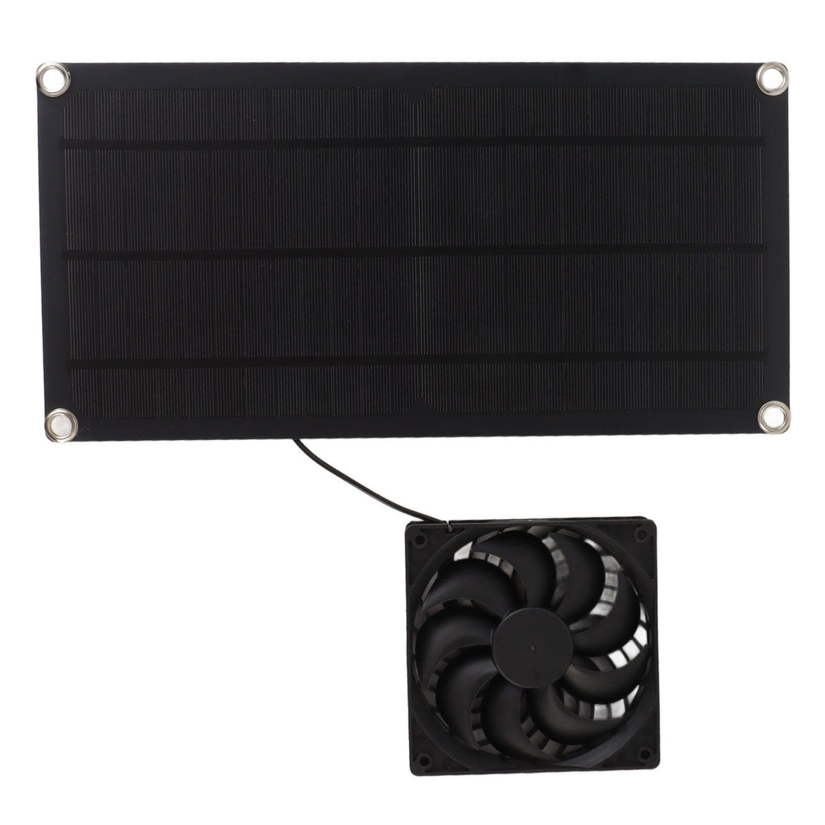 Solar Powered Fan Portable Monocrystalline Silicon 10W IP65 Waterproof Exhaust Fan for RV 18V