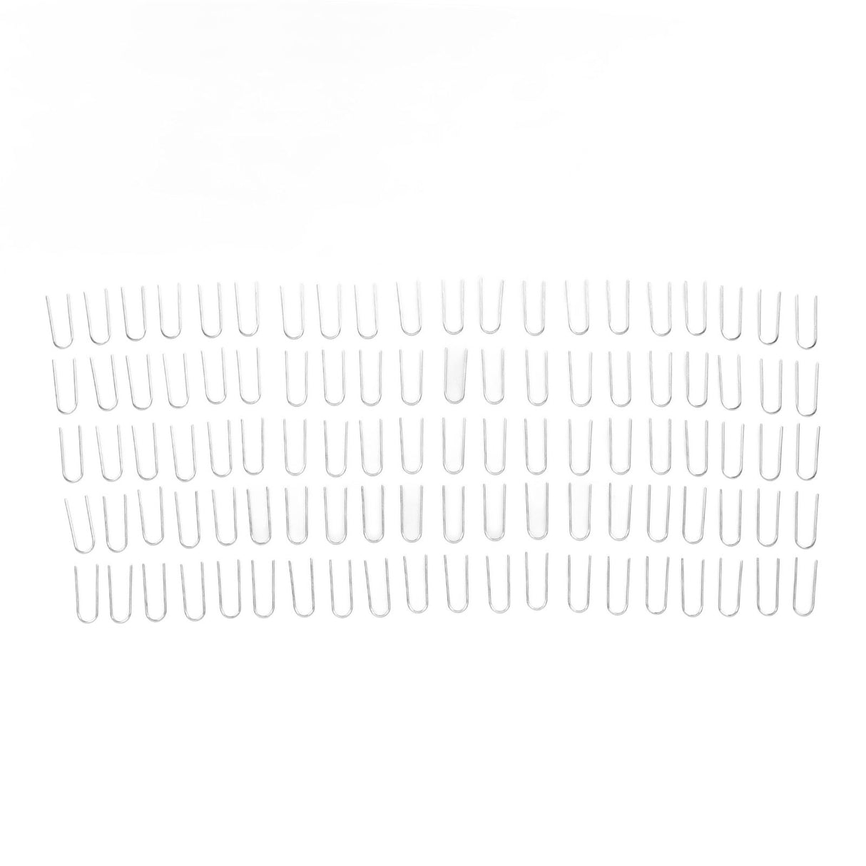 100PCS High Temperature Nichrome Jump Ring Mini U Hanger Hooks for Ceramic Ornament Jewelry Necklace Making