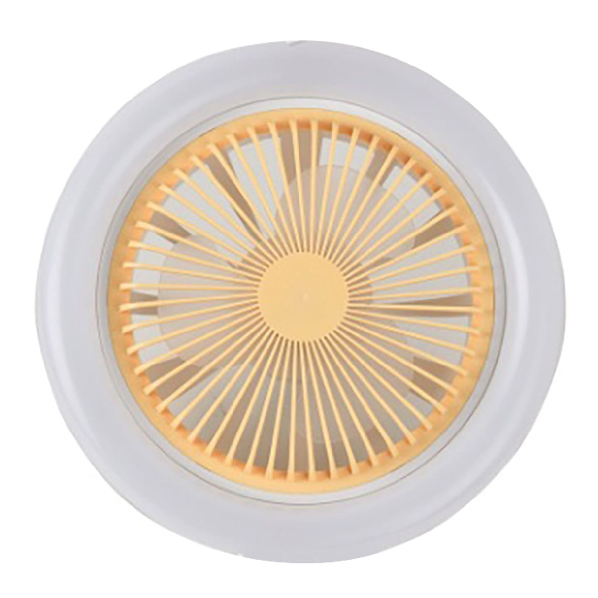 Ceiling Fan Light 30W ABS Housing 9.8in 2 in 1 White E27 LED Mini Lighting Ceiling Fan for Living Room