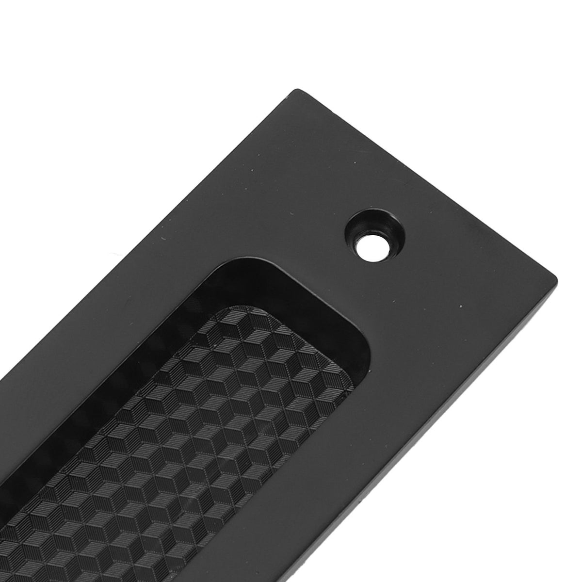Sliding Door Mortise Lock with 2 Keys Zinc Alloy Invisible Recessed Handle Latch Pocket for Wood Furniture Hardware Black