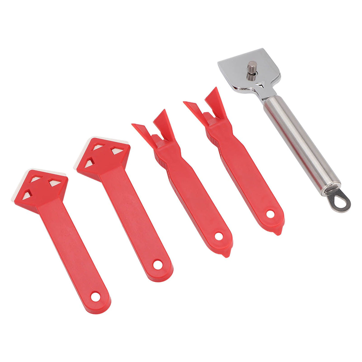 5Pcs Caulking Tool Sealant Caulk Grout Remover Scraper Set Kit for Repair Cleaning