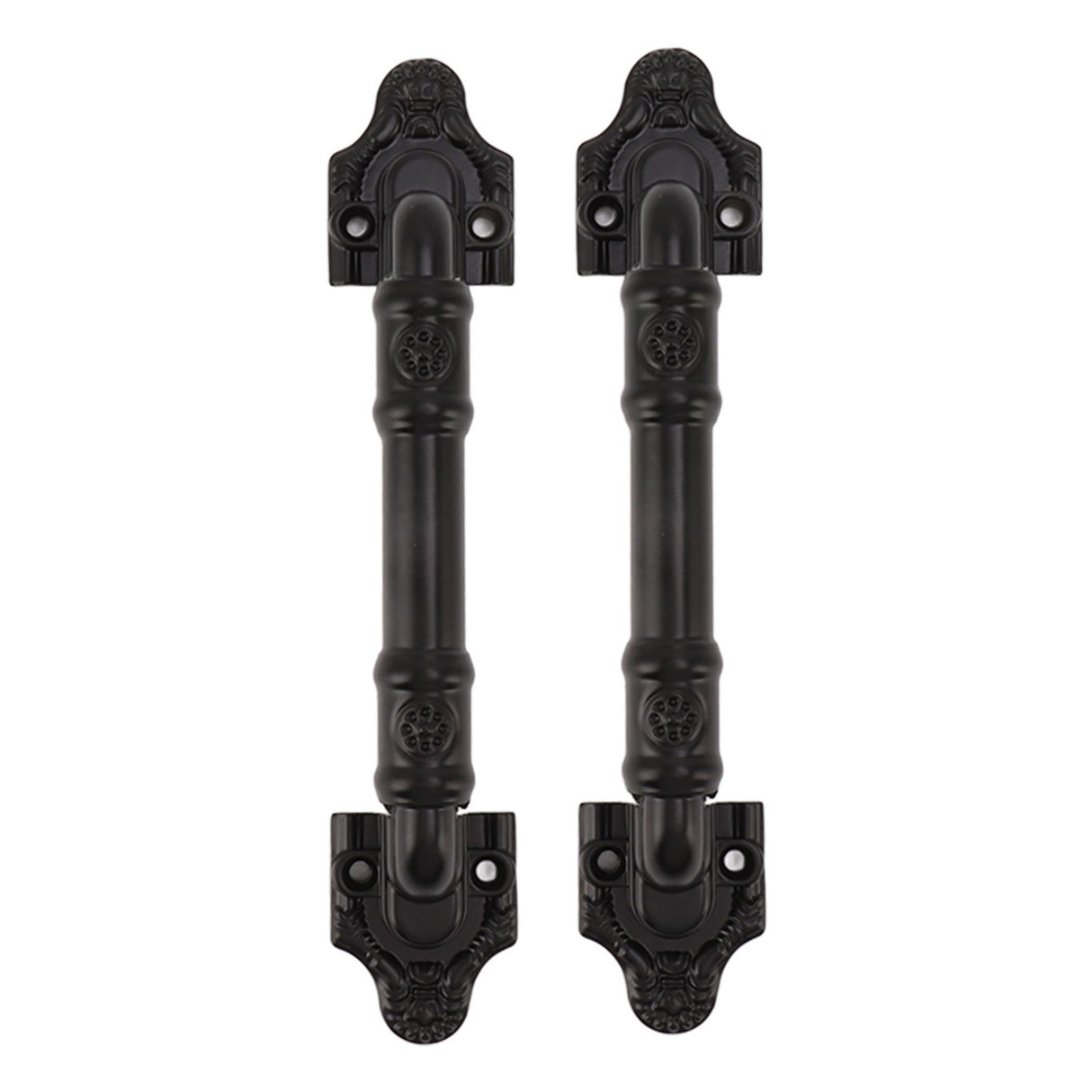 2PCS Door Handle Heavy Duty Smooth Surface Black Flexible Door Levers for Warehouse Door Sliding Door