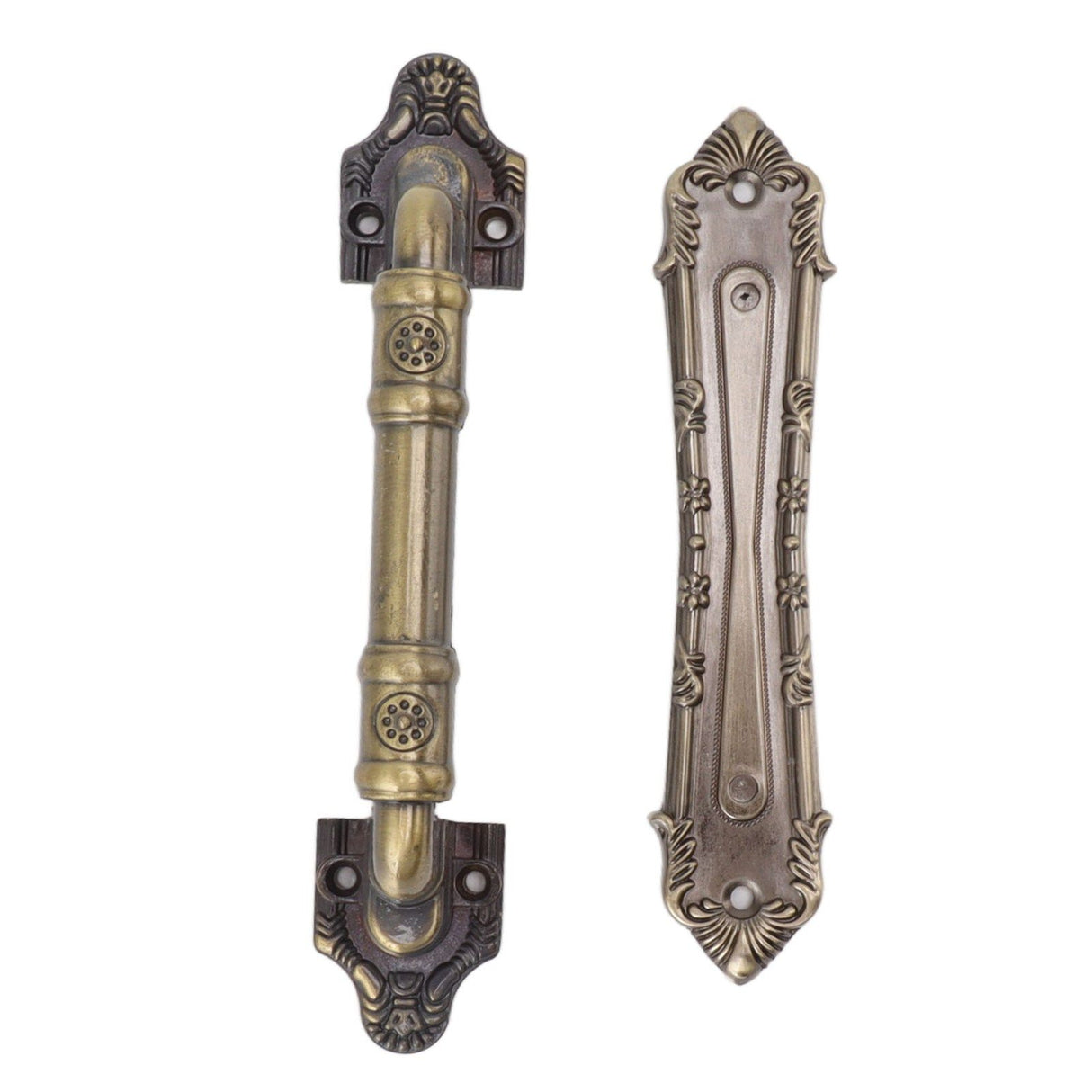 Pull Handle Bronze Exquisite Vintage Style Electroplated Gate Pull Sliding Door Handle