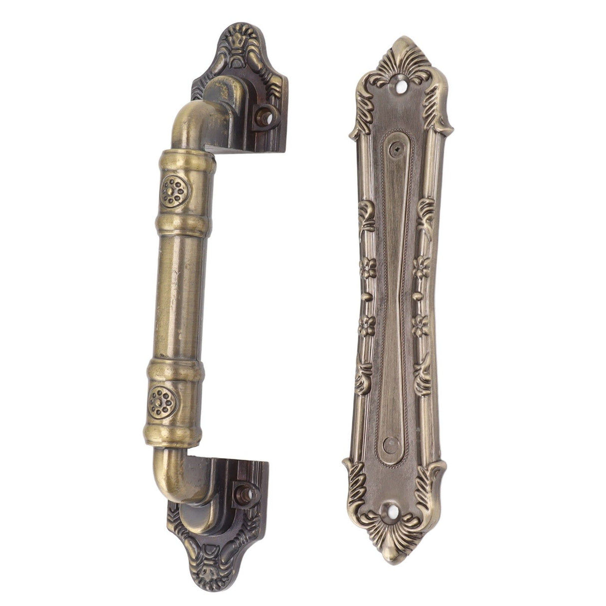 Pull Handle Bronze Exquisite Vintage Style Electroplated Gate Pull Sliding Door Handle