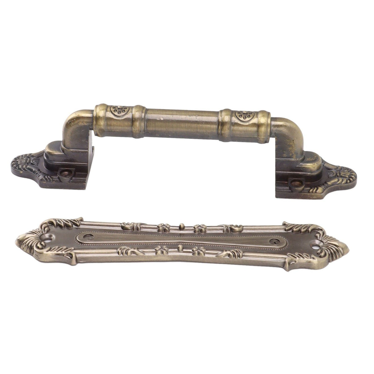 Pull Handle Bronze Exquisite Vintage Style Electroplated Gate Pull Sliding Door Handle