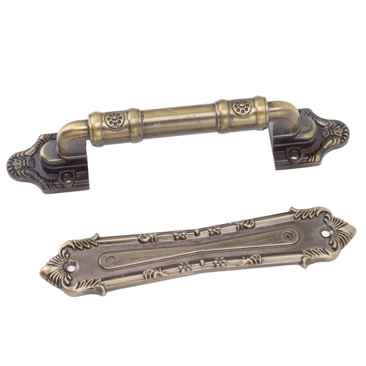 Pull Handle Bronze Exquisite Vintage Style Electroplated Gate Pull Sliding Door Handle