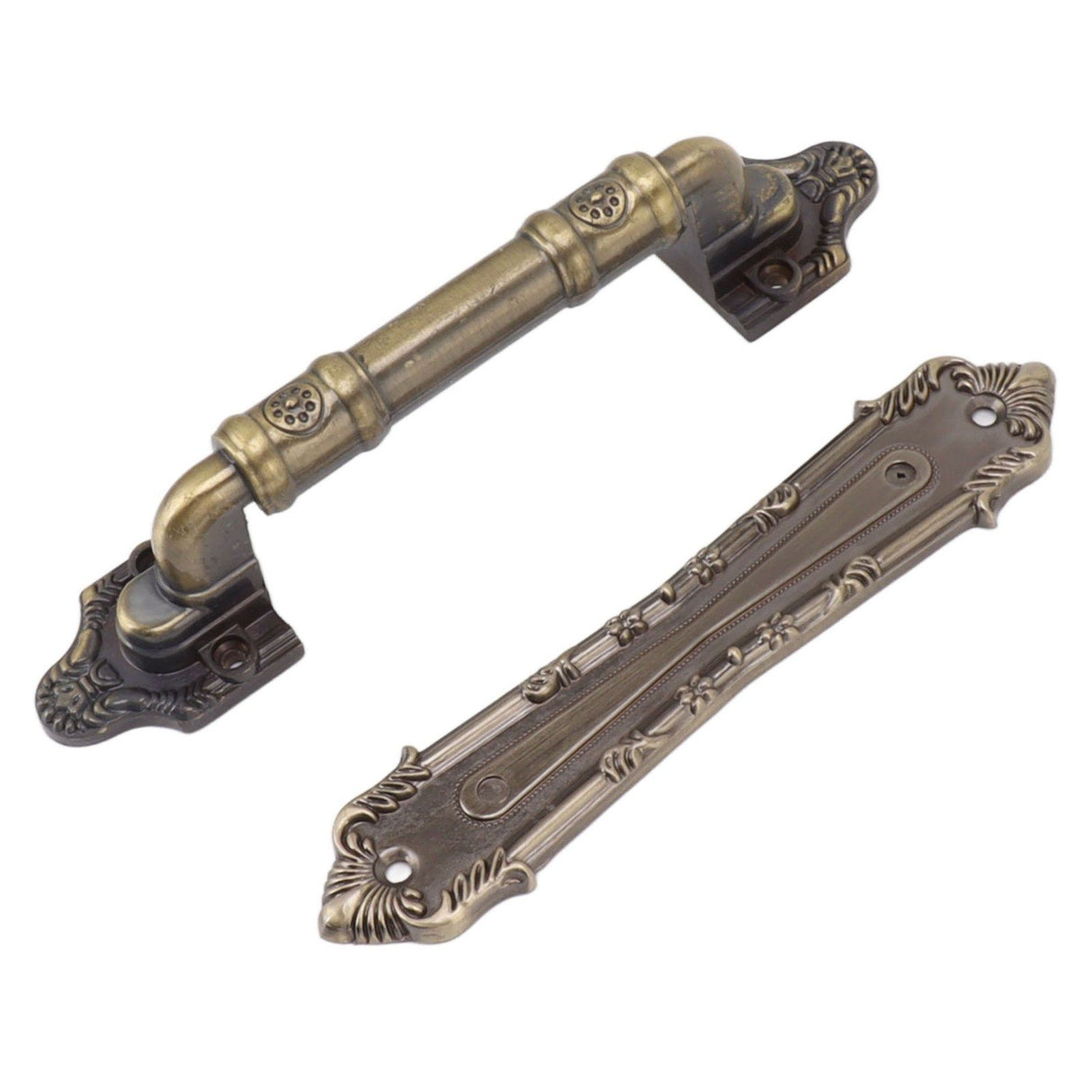 Pull Handle Bronze Exquisite Vintage Style Electroplated Gate Pull Sliding Door Handle