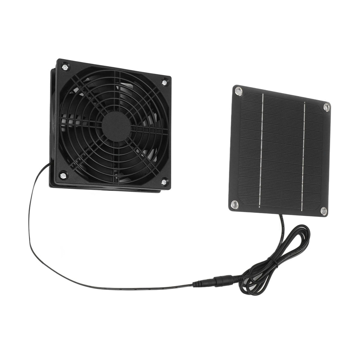 Solar Panel Fan Kit Monocrystalline Silicon 2200RPM Solar Exhaust Fan with Protective Cover for Greenhouse