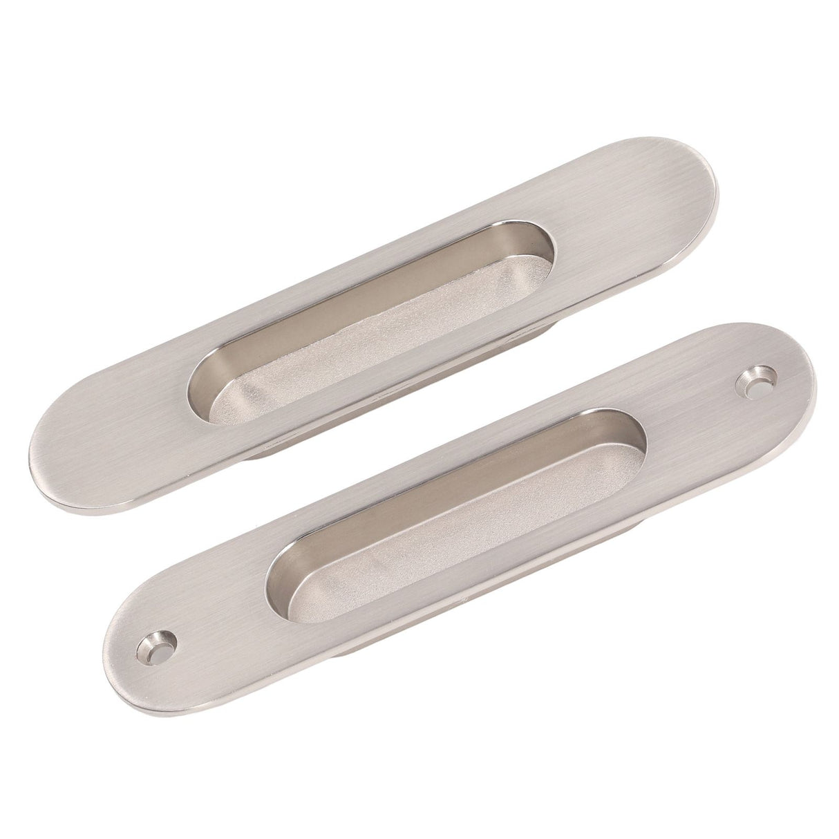 Sliding Door Handles Set Smoothing Surfaces Aluminum Alloy Closet Door Finger Flush Pull