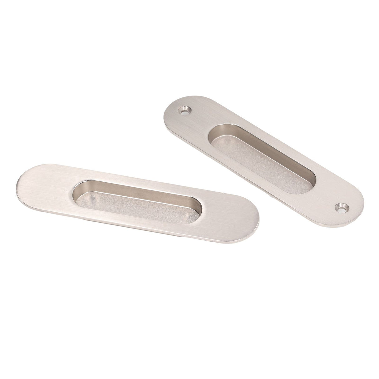 Sliding Door Handles Set Smoothing Surfaces Aluminum Alloy Closet Door Finger Flush Pull