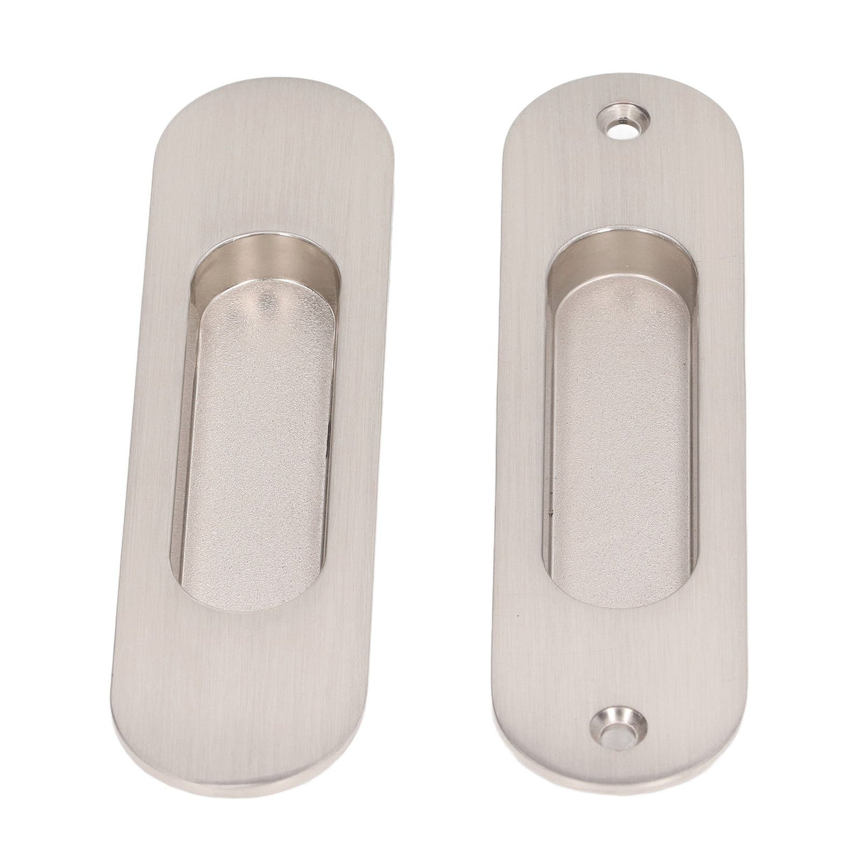 Sliding Door Handles Set Smoothing Surfaces Aluminum Alloy Closet Door Finger Flush Pull