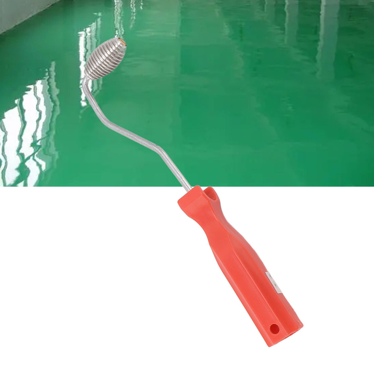 Fiberglass Roller Bubble Paddle Tool Aluminum Alloy Bubble Roller With Plastic Handle Olive Roll Type A