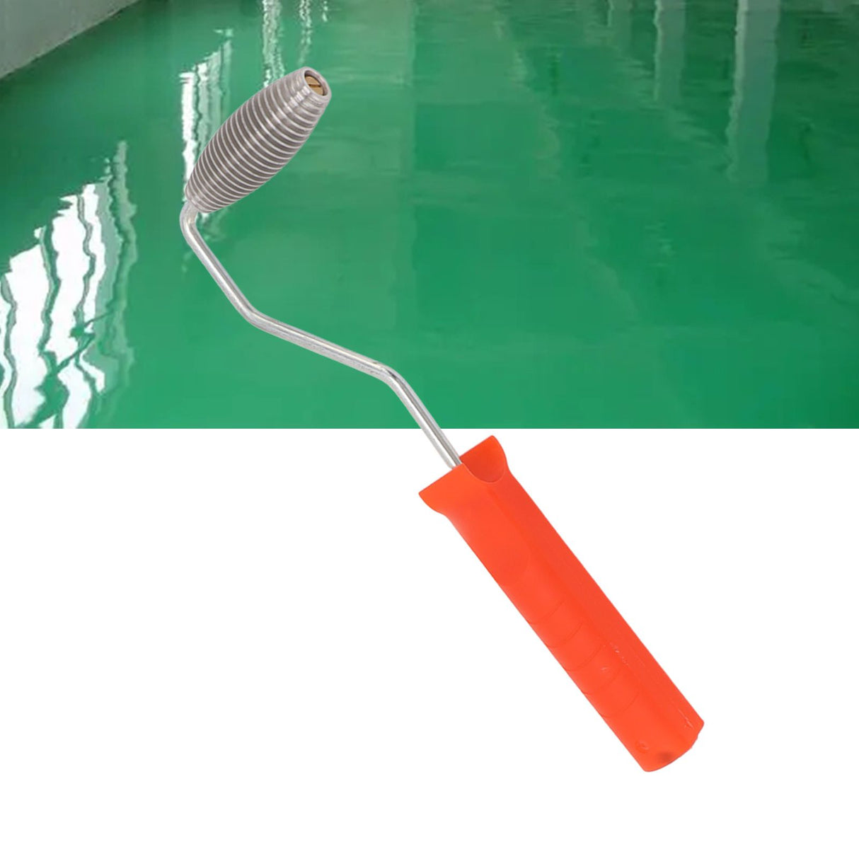 Fiberglass Roller Bubble Paddle Tool Aluminum Alloy Bubble Roller With Plastic Handle Olive Roll Type B