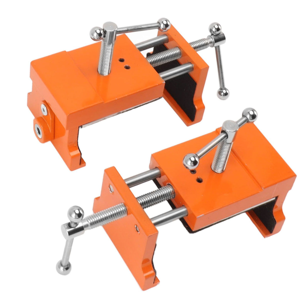 2pcs Cabinet Claw Aluminum Alloy Cabinet Claw Clamps for Installing Cabinetry Face Frame Orange