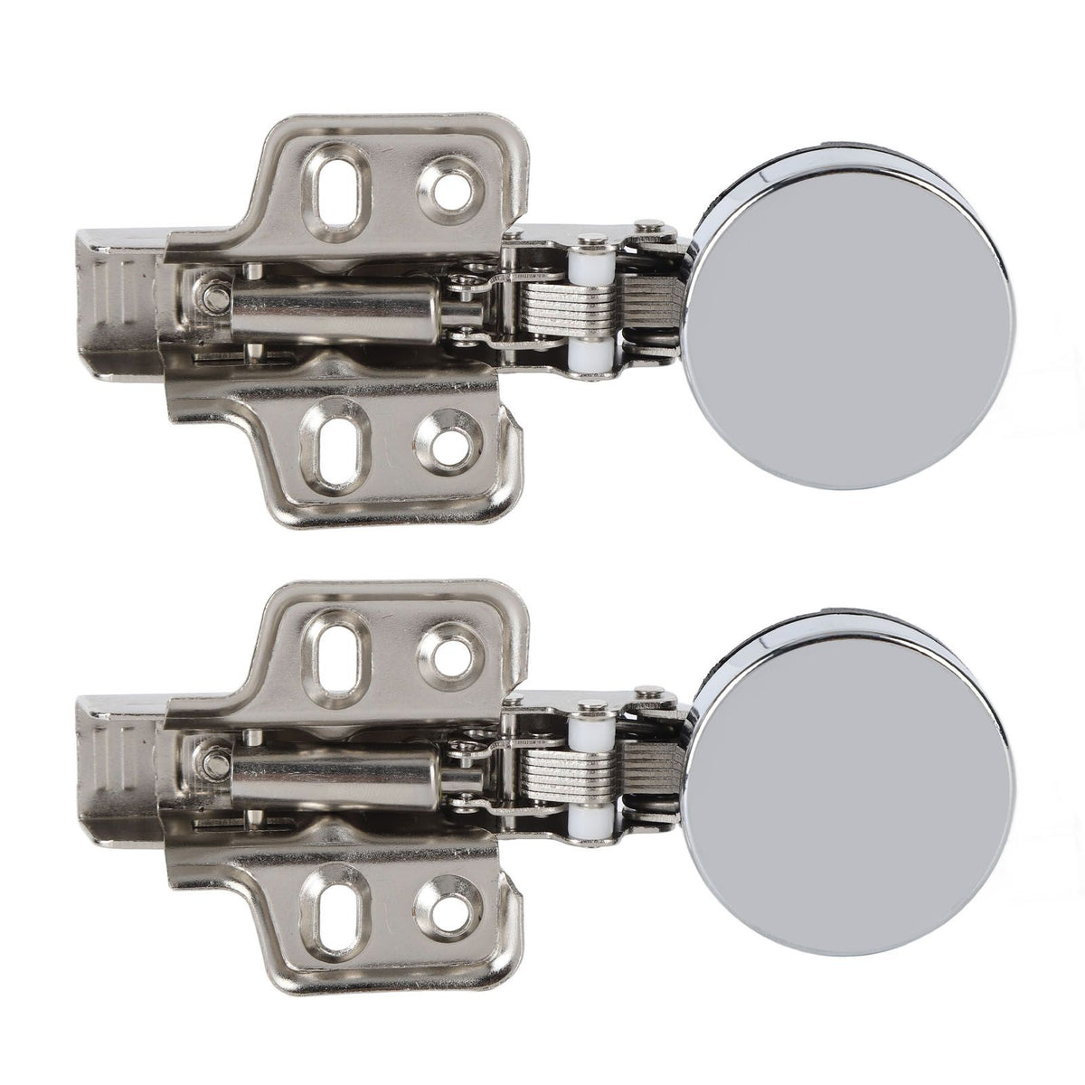 2Set Stainless Steel 201 Cabinet Glass Door Hinge 35 Cup Glass Door Damping Buffer Hinge Straight ArmFull Overlay 18mm
