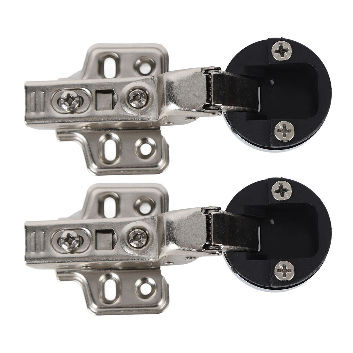 2Set Stainless Steel 201 Cabinet Glass Door Hinge 35 Cup Glass Door Damping Buffer Hinge Large Bend Insert