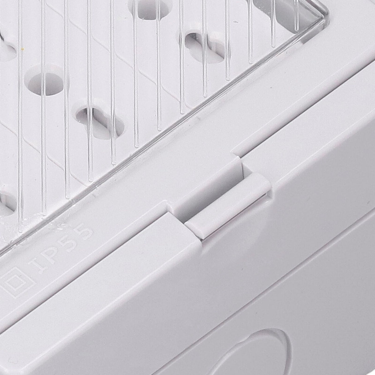Waterproof Wall Socket IP55 Dustproof Flame Retardant Housing 3 Port Wall Outlet for Outdoor Italian Plug 110‑250V