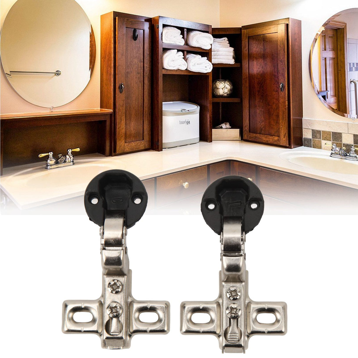 2pcs 26mm Hole Glass Hinge Mini Cabinet Hinge For Cabinet Glass Door