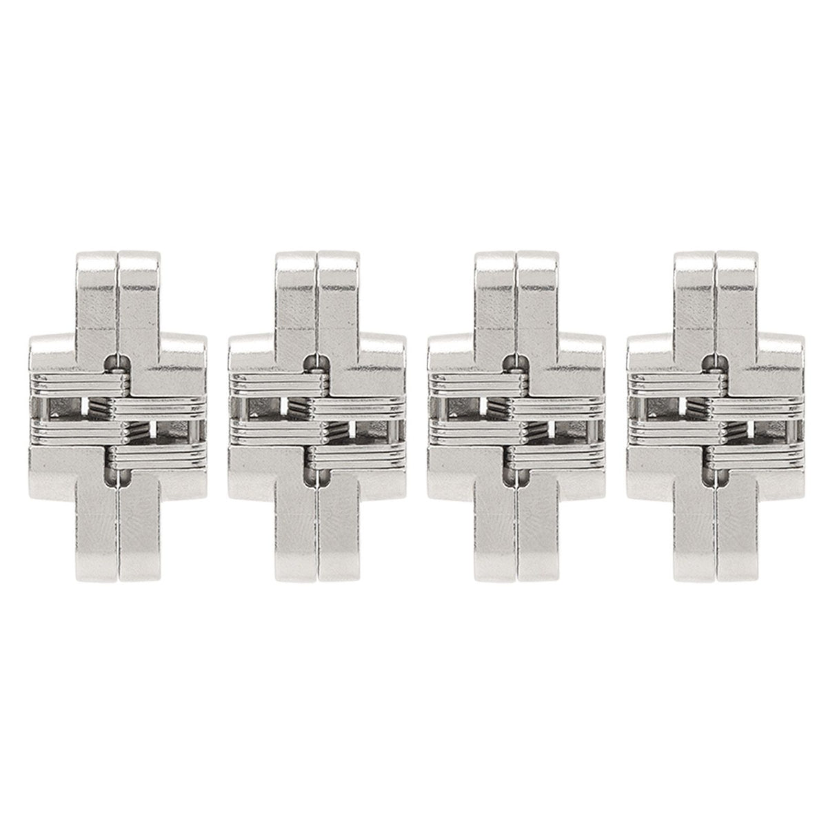 4Pcs Mini Zinc Alloy Cross Hidden Hinge 180 Degree Swing Jewelry Box Invisible Hinge