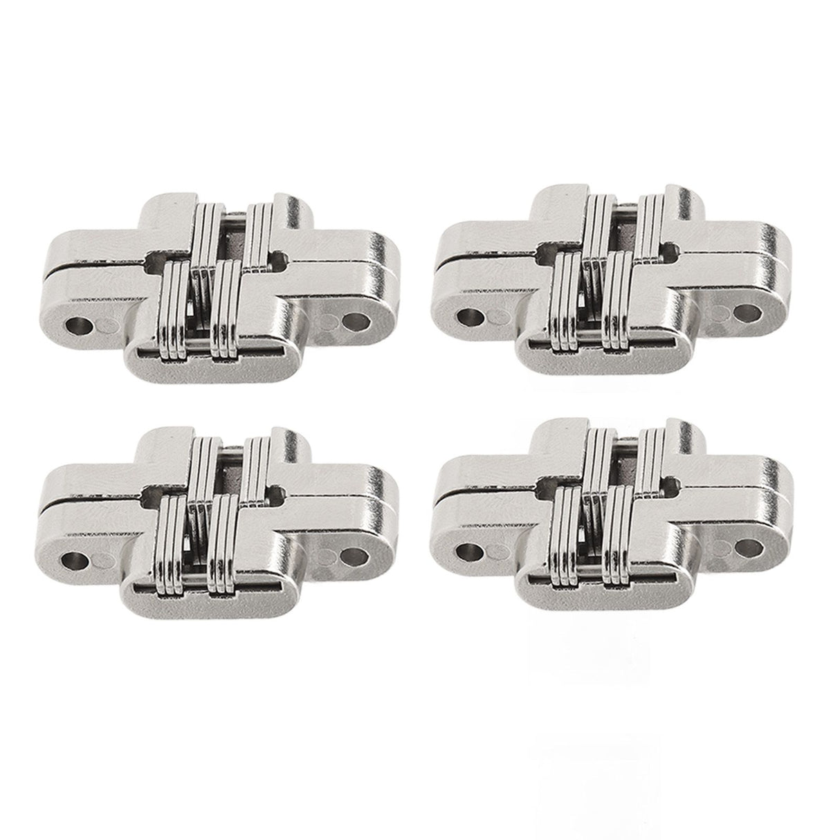 4Pcs Mini Zinc Alloy Cross Hidden Hinge 180 Degree Swing Jewelry Box Invisible Hinge