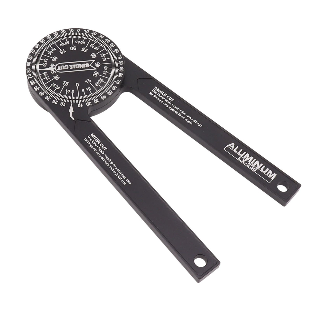 Miter Saw Protractor Accurate 2 Laser Engraving Scales Efficient Aluminum Alloy Angle Finder Protractor for Carpenter