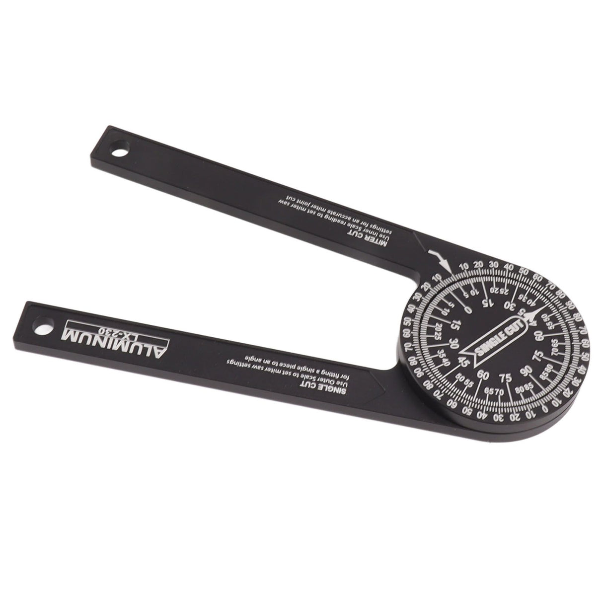 Miter Saw Protractor Accurate 2 Laser Engraving Scales Efficient Aluminum Alloy Angle Finder Protractor for Carpenter